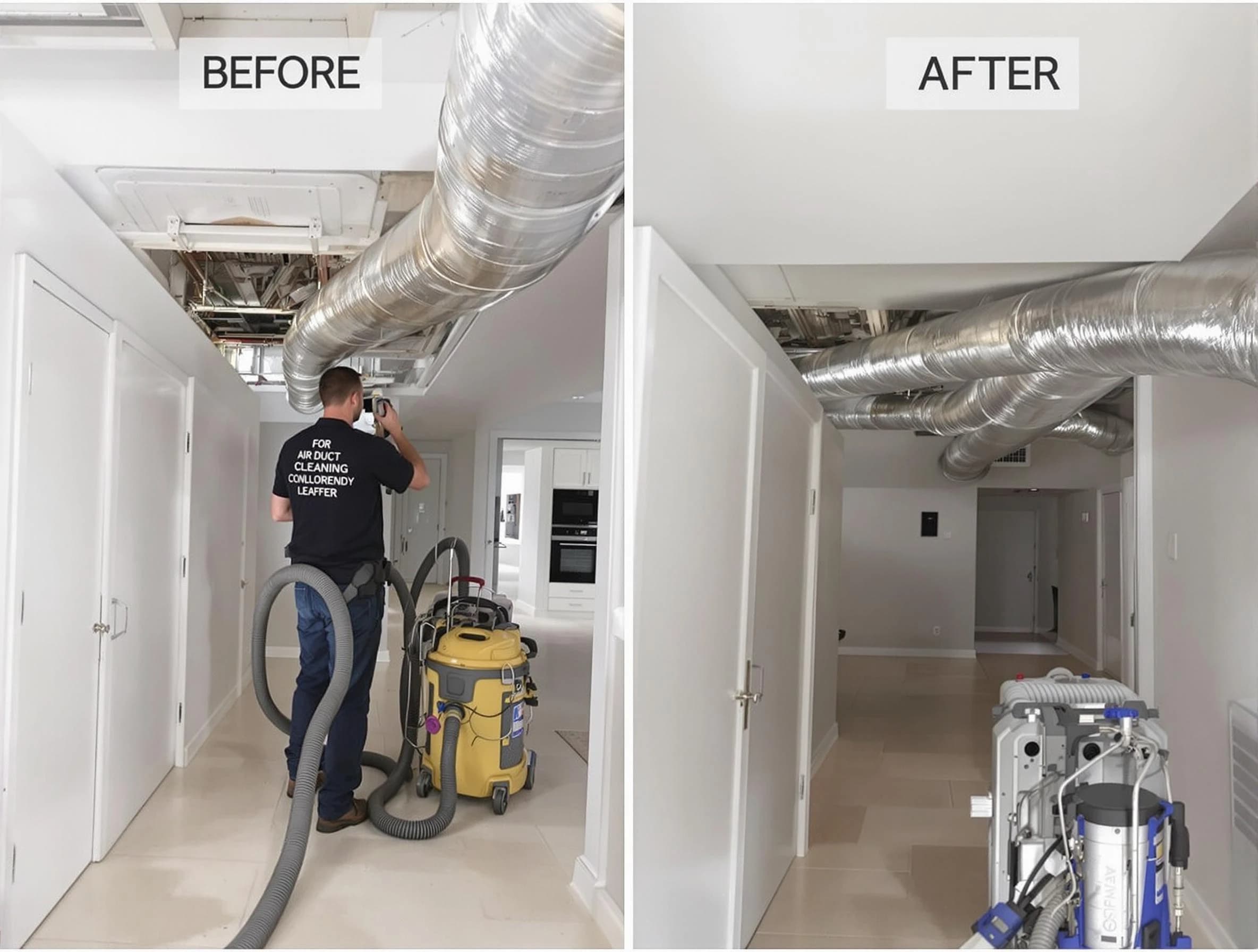 Moody Air Duct Cleaning professional performing thorough air duct cleaning in Moody