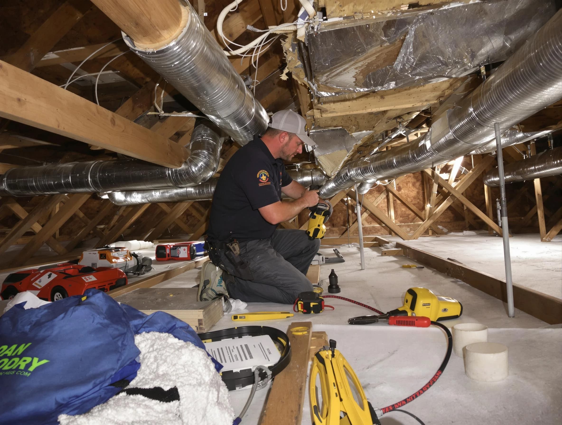Professional air duct repair by Moody Air Duct Cleaning in Moody
