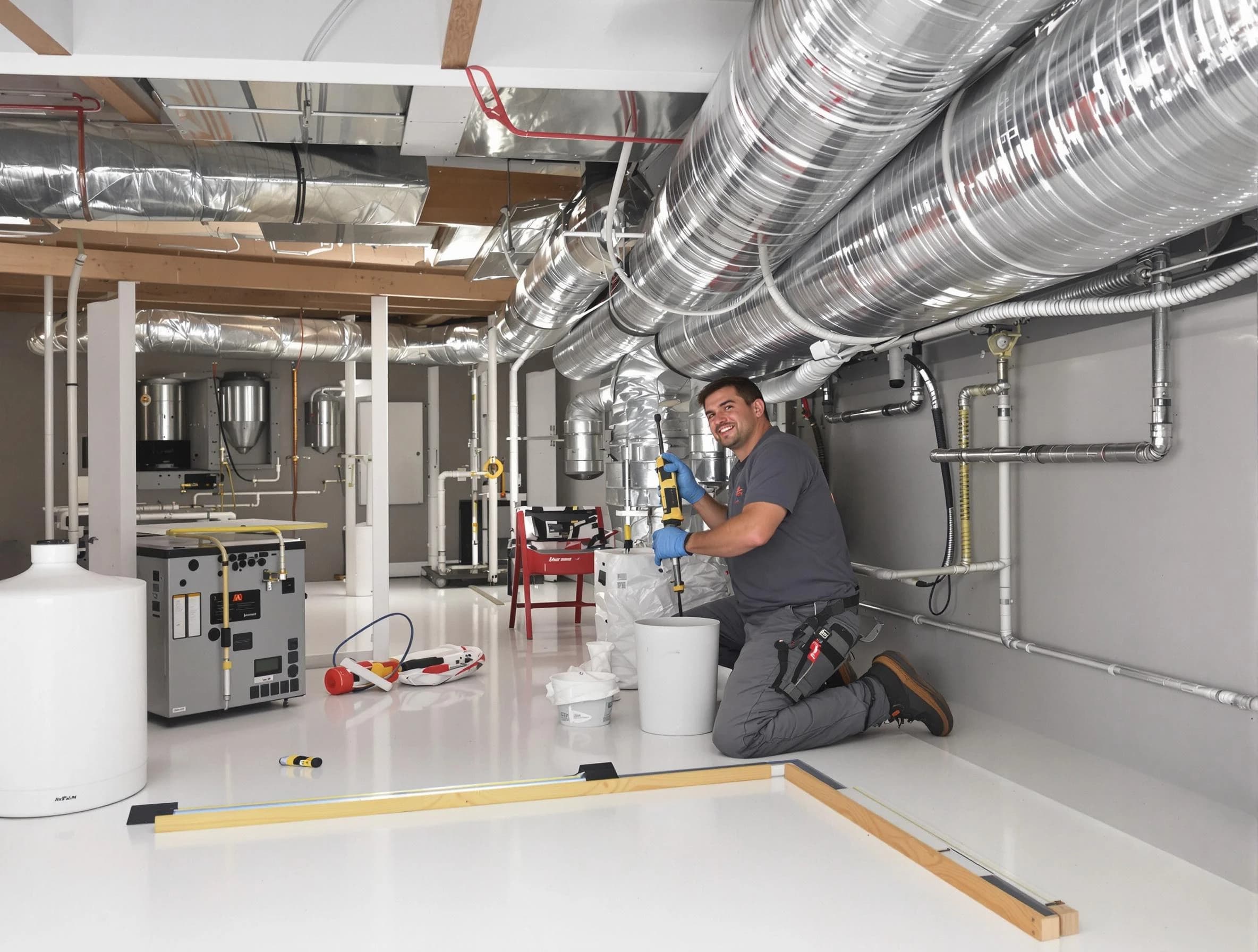 Professional duct sealing service by Moody Air Duct Cleaning in Moody