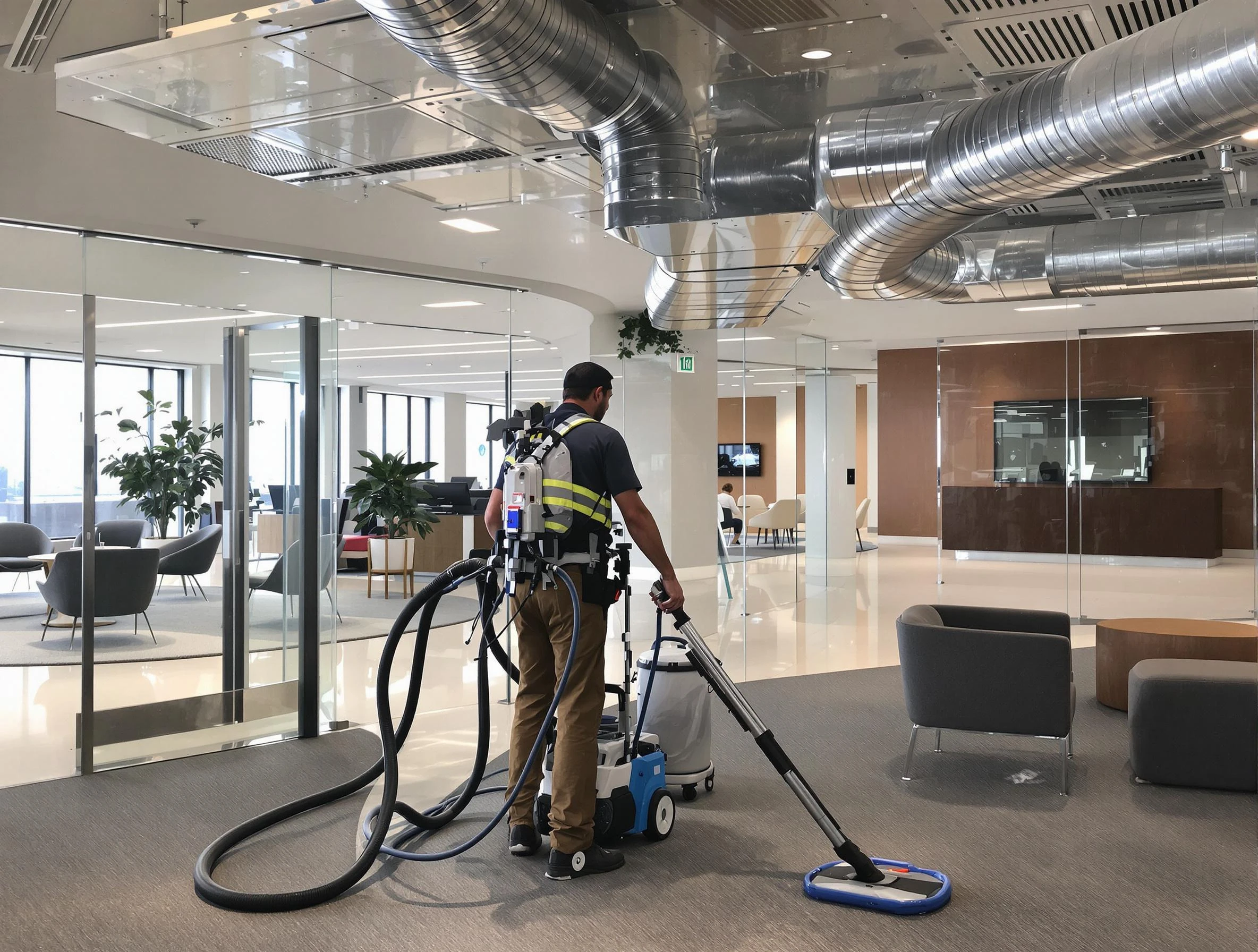 Commercial duct cleaning service by Moody Air Duct Cleaning in Moody